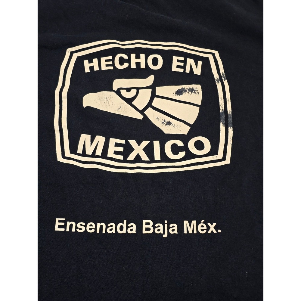 Mens Hecho‎ en Mexico Eagle Graphic T Shirt Navy Blue XL Yazbek /0279